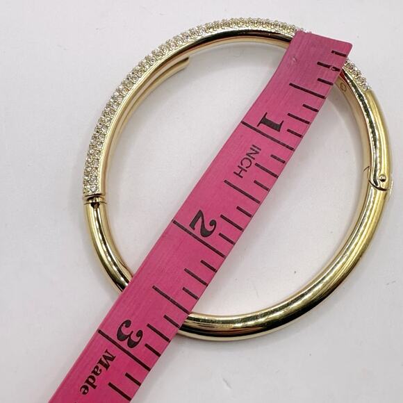 Swarovski Dextera Bangle Bracelet Gold Pave MEDIUM Hinge Clamper Quiet Luxury - Picture 10 of 12